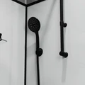 Душевая кабина Niagara Standart ST120/80/15QR/KL/BKT (120х80х225) поддон низкий(15см),черный,стекло прозрачное,3 места ST120/80/15QR/KL/BKT