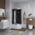 Душевая кабина Niagara Eco E100/70/40L/TN (100х70х215) высокий поддон(40см),стекло тонированное,4 места E100/70/40L/TN