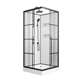 Душевая кабина Niagara Standart ST90/15QL/KL/BKT (90х90х225) низкий поддон(15см),черный,стекло прозрачное,3 места ST90/15QL/KL/BKT