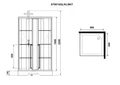 Душевая кабина Niagara Standart ST90/15QL/KL/BKT (90х90х225) низкий поддон(15см),черный,стекло прозрачное,3 места ST90/15QL/KL/BKT