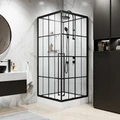 Душевая кабина Niagara Standart ST90/15QR/KL/BKT (90х90х225) низкий поддон(15см),черный,стекло прозрачное,3 места ST90/15QR/KL/BKT