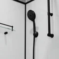 Душевая кабина Niagara Standart ST90/15QR/KL/BKT (90х90х225) низкий поддон(15см),черный,стекло прозрачное,3 места ST90/15QR/KL/BKT