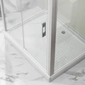 Душевая кабина Niagara Standart ST100/80/15Q/BK (100х80х200) прямоугольник,поддон 15см,распашная,проф.белый,без крыши,3 места ST100/80/15Q/BK