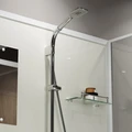 Душевая кабина Niagara Standart ST100/80/15Q/BK (100х80х200) прямоугольник,поддон 15см,распашная,проф.белый,без крыши,3 места ST100/80/15Q/BK