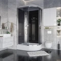 Душевая кабина Niagara Eco E120/80/26L/TN (120х80х215) средний поддон(26см),стекло тонированное,4 места E120/80/26L/TN