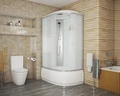 Душевая кабина Niagara Eco E120/80/40L/MT (120х80х215) высокий поддон(40см),стекло матовое,4 места E120/80/40L/MT