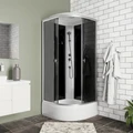 Душевая кабина Niagara Eco E100/26/TN (100х100х215) средний поддон(26см),стекло тонированное,4 места E100/26/TN