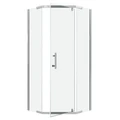 Душевое ограждение Niagara Eco NG-1010-14D (100х100х190) трапеция,распашное,хром,стекло прозрачное,1 место NG-1010-14D