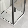 Душевая кабина Niagara Standart ST90/15Q/BL (90х90х215) квадрат,поддон 15см,распашная,проф.черный,3 места ST90/15Q/BL