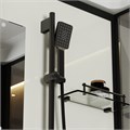 Душевая кабина Niagara Standart ST90/15Q/BL (90х90х215) квадрат,поддон 15см,распашная,проф.черный,3 места ST90/15Q/BL