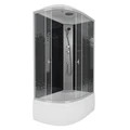 Душевая кабина Niagara Eco NG-7510-14R BLACK (120х80х215) высокий поддон(40см),стекло мозаика,4 места 7510R