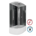 Душевая кабина Niagara Eco NG-7510-14R BLACK (120х80х215) высокий поддон(40см),стекло мозаика,4 места 7510R
