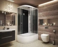 Душевая кабина Niagara Eco NG-7510-14R BLACK (120х80х215) высокий поддон(40см),стекло мозаика,4 места 7510R