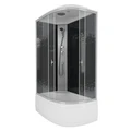 Душевая кабина Niagara Eco NG-7510-14L BLACK (120х80х215) высокий поддон(40см),стекло мозаика,4 места 7510L