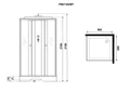 Душевая кабина Niagara Promo P90/13Q/MT (90х90х215) 3 места P90/13Q/MT