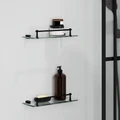 Душевая кабина Niagara Standart ST100/80/15QR/KL/BKT (100х80х225) низкий поддон(15см),черный,стекло прозрачное,3 места ST100/80/15QR/KL/BKT