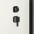 Душевая кабина Niagara Standart ST100/15Q/BL (100х100х215) квадрат,поддон 15см,распашная,проф.черный,3 места ST100/15Q/BL