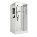 Душевая кабина Niagara Standart ST100/15Q/BK (100х100х200) квадрат,поддон 15см,распашная,проф.белый,без крыши,3 места ST100/15Q/BK