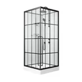 Душевая кабина Niagara Standart ST100/15QR/KL/BKT (100х100х225) низкий поддон(15см),черный,стекло прозрачное,3 места ST100/15QR/KL/BKT