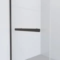 Душевая перегородка Niagara Nova NG-681-11ВLACK (110х195) черный,стекло прозрачное,1 место NG-681-11BLACK