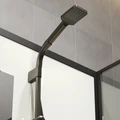 Душевая кабина Niagara Standart ST80/15Q/BL/BK (80х80х200) квадрат,поддон 15см,распашная,проф.черный,без крыши,3 места ST80/15Q/BL/BK