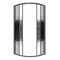 Душевое ограждение Niagara Eco NG-1007-14BLACK (90х90х190) четверть круга,раздвижное,черный,стекло мозаика,1 место NG-1007-14BLACK