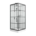 Душевая кабина Niagara Standart ST100/15QL/KL/BKT (100х100х225) низкий поддон(15см),черный,стекло прозрачное,3 места ST100/15QL/KL/BKT
