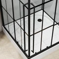Душевая кабина Niagara Standart ST100/15QL/KL/BKT (100х100х225) низкий поддон(15см),черный,стекло прозрачное,3 места ST100/15QL/KL/BKT