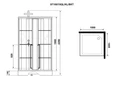 Душевая кабина Niagara Standart ST100/15QL/KL/BKT (100х100х225) низкий поддон(15см),черный,стекло прозрачное,3 места ST100/15QL/KL/BKT