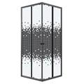 Душевое ограждение Niagara Eco NG-1010-14QBLACK (100х100х190) квадрат,раздвижное,черный,стекло мозаика,1 место NG-1010-14QBLACK