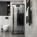 Душевое ограждение Niagara Eco NG-1010-14QBLACK (100х100х190) квадрат,раздвижное,черный,стекло мозаика,1 место NG-1010-14QBLACK