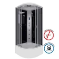 Душевая кабина Niagara Classic NG-2508-14F (90х90х215) высокий поддон(40см),стекло тонированное,4 места 25081434F