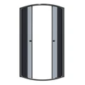 Душевое ограждение Niagara Eco NG-1007-14T (90х90х190) четверть круга,раздвижное,черный,стекло тонированное,1 место NG-1007-14T