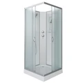 Душевая кабина Niagara Classic NG-1101-14BK (90х90х200) низкий поддон(13см),стекло матовое,3 места с полкой 11011423BK