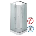Душевая кабина Niagara Classic NG-1101-14BK (90х90х200) низкий поддон(13см),стекло матовое,3 места с полкой 11011423BK