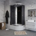 Душевая кабина Niagara Eco E110/80/40L/TN (110х80х215) высокий поддон(40см),стекло тонированное,4 места E110/80/40L/TN