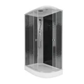 Душевая кабина Niagara Eco NG-4512-14L BLACK (120х80х215) низкий поддон(13см),стекло мозаика,3 места 45121453L