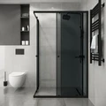 Душевое ограждение Niagara Eco NG-1118-14QT (110х80х190) прямоугольник,раздвижное,черный,стекло тонированное,1 место NG-1118-14QT