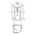 Душевая кабина Niagara Light L90/17 (90х90х215) 3 места L90/17