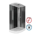 Душевая кабина Niagara Eco NG-4512-14R BLACK (120х80х215) низкий поддон(13см),стекло мозаика,3 места 45121453R