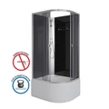 Душевая кабина Niagara Eco E100/80/40L/TN/BK (100х80х195) высокий поддон(40см),стекло тонированное,4 места E100/80/40L/TN/BK