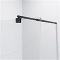 Душевая перегородка Niagara Nova NG-683-12ВLACK (120х195) черный,стекло прозрачное,1 место NG-683-12BLACK