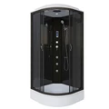 Душевая кабина Niagara Classic NG-6501-14F (90х90х215) средний поддон(26см),черный,стекло тонированное,4 места 65011434F