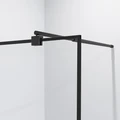 Душевая перегородка Niagara Eco NG-552-70BLACK (70х190) черный,стекло клетка,1 место NG-552-70BLACK