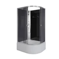 Душевая кабина Niagara Eco E110/80/40L/TN/BK (110х80х195) высокий поддон(40см),стекло тонированное,4 места E110/80/40L/TN/BK