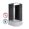 Душевая кабина Niagara Eco E110/80/40L/TN/BK (110х80х195) высокий поддон(40см),стекло тонированное,4 места E110/80/40L/TN/BK