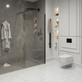 Душевая перегородка Niagara Nova NG-683-90ВLACK (90х195) черный,стекло прозрачное,1 место NG-683-90BLACK