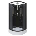 Душевая кабина Niagara Classic NG-6501-14BKT (90х90х210) средний поддон(26см),черный,стекло тонированное,4 места 65011434BKT