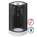 Душевая кабина Niagara Classic NG-6501-14BKT (90х90х210) средний поддон(26см),черный,стекло тонированное,4 места 65011434BKT