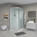 Душевая кабина Niagara Classic NG-43975-14Q (90х70х215) низкий поддон(13см),стекло матовое,3 места 439753Q